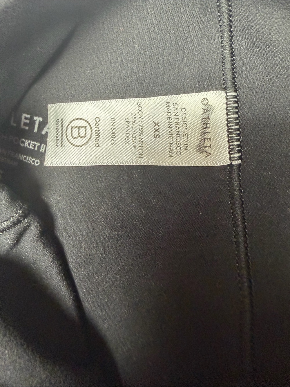 Athleta Black High-Rise Pocket Leggings - Picture 6 of 6